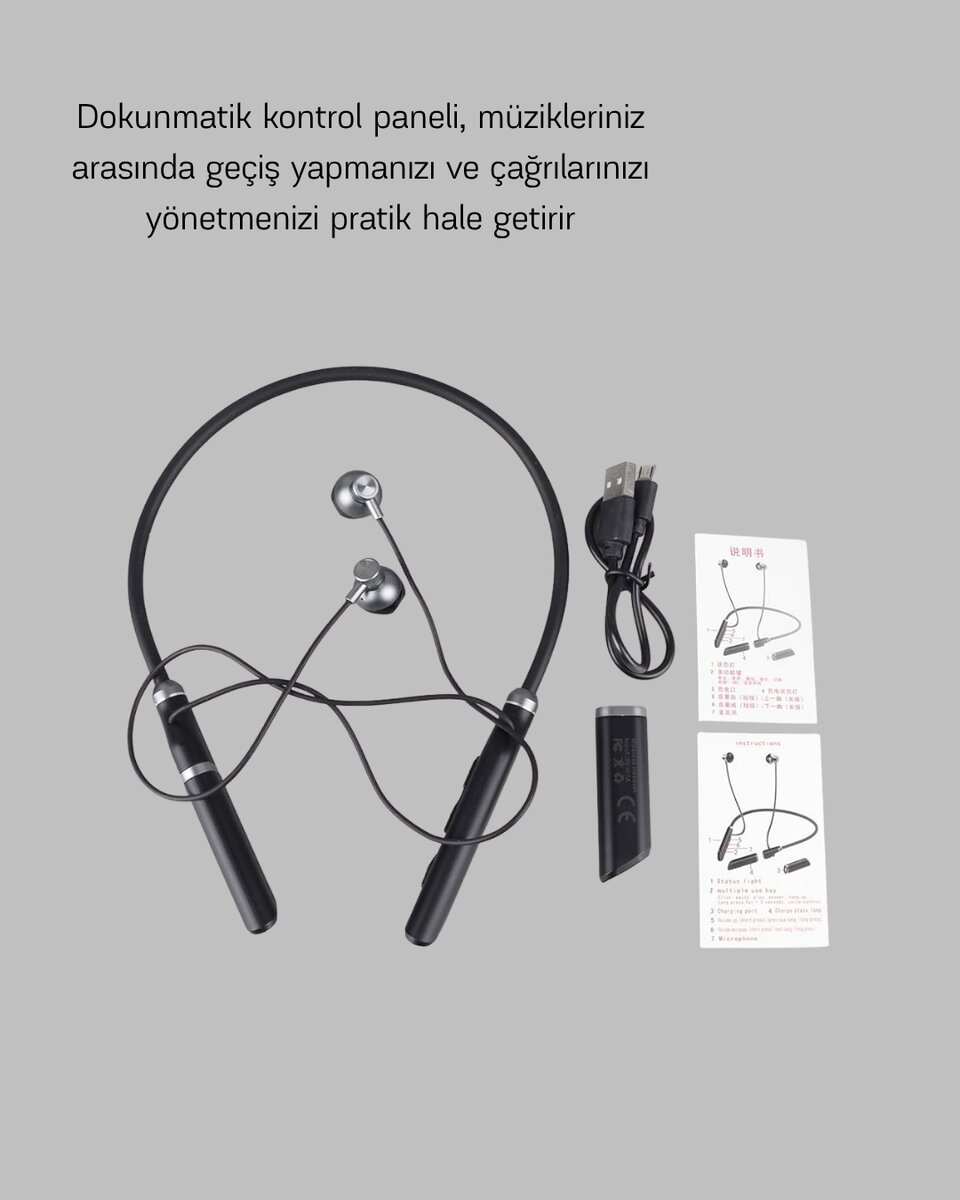 ANC Özellikli Kablosuz Bluetooth Kulaklık – Gürültü Engelleme, Eller Serbest Arama ANC Özellikli Kablosuz Bluetooth Kulaklık – Gürültü Engelleme, Eller Serbest Arama