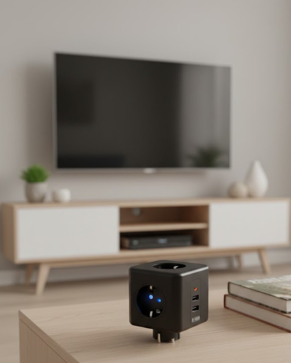 Ev ve Ofis Kullanımı İçin Akım Korumalı USB Girişli Priz Ev ve Ofis Kullanımı İçin Akım Korumalı USB Girişli Priz