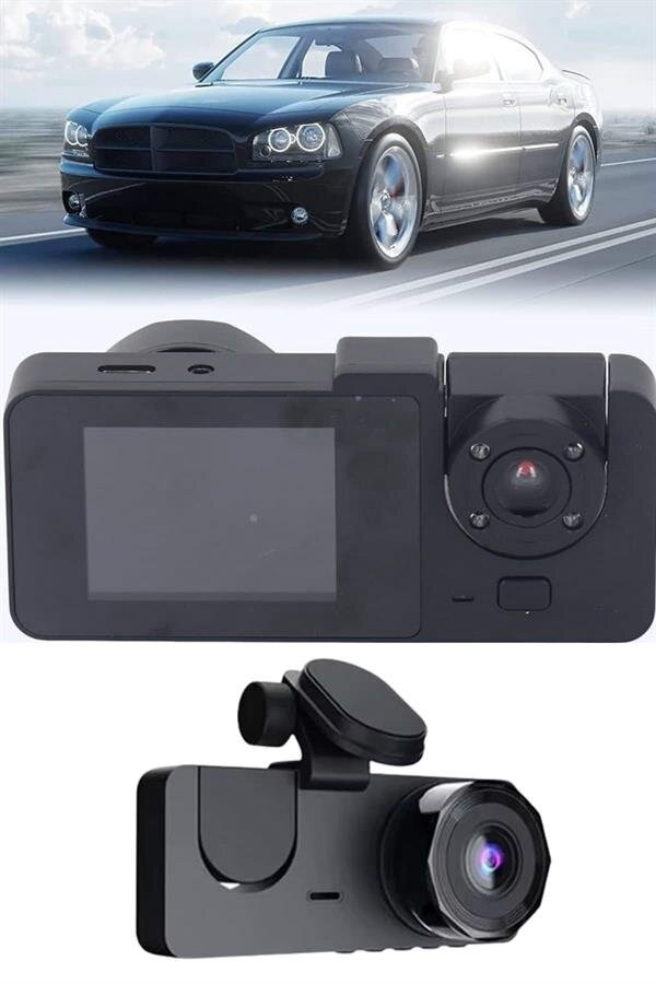 Araç İçi Dikiz Kamerası Sürüş Kaydedici 3 Lensli DVR Kamera Araç İçi Dikiz Kamerası Sürüş Kaydedici 3 Lensli DVR Kamera