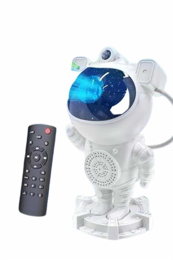 Gece Lambası Astronot Bluetooth Hoparlörlü Galaksi Işık Projektörü Gece Lambası Astronot Bluetooth Hoparlörlü Galaksi Işık Projektörü