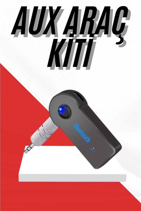 Tüm Cihazlara Uyumlu Bluetooth Aux Araç Kiti Siyah Tüm Cihazlara Uyumlu Bluetooth Aux Araç Kiti Siyah