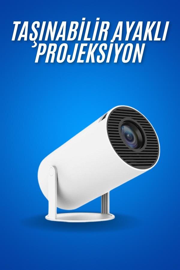 Sinema Projektörü Android HDMI USB WİFİ Ses Çıkışlı Ayaklı Projeksiyon Taşınabilir Sinema Projektörü Android HDMI USB WİFİ Ses Çıkışlı Ayaklı Projeksiyon Taşınabilir