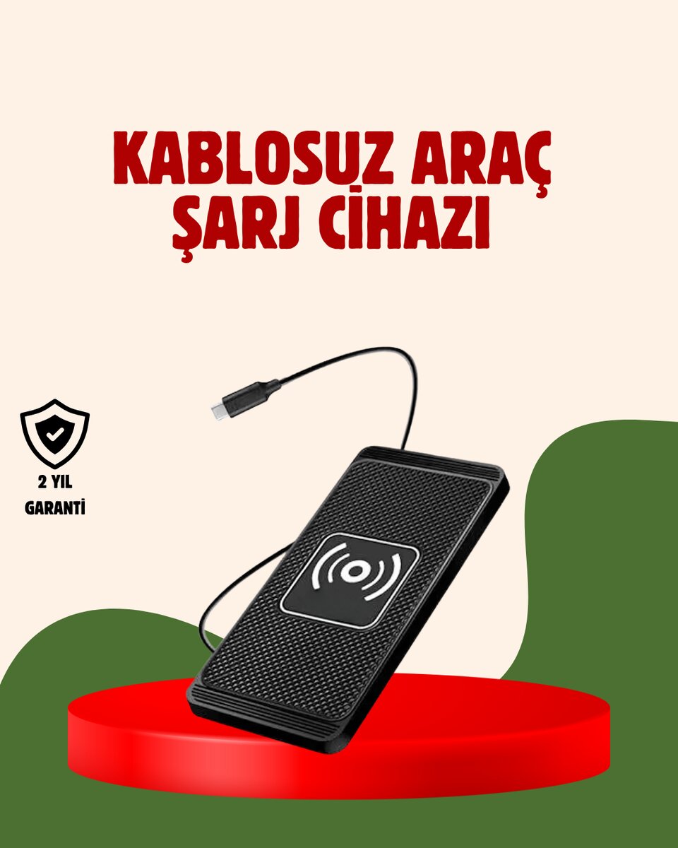 Kablosuz Manyetik Araç Şarj Pedi – Hızlı, Güvenli, Isınma Korumalı Tasarım Kablosuz Manyetik Araç Şarj Pedi – Hızlı, Güvenli, Isınma Korumalı Tasarım