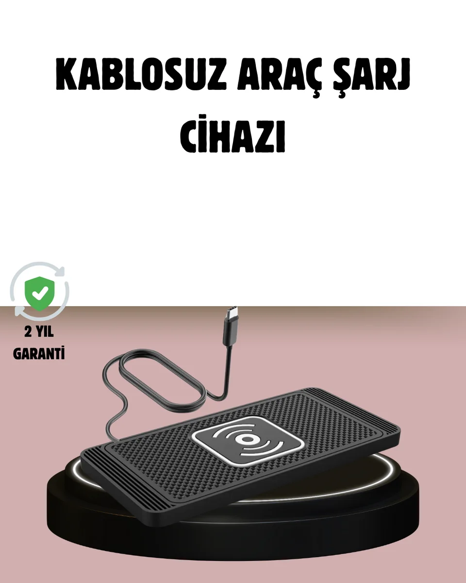 Manyetik Kablosuz Araç Şarj Cihazı – Hızlı Şarj, Kaymaz Taban, Güvenli Kullanım Manyetik Kablosuz Araç Şarj Cihazı – Hızlı Şarj, Kaymaz Taban, Güvenli Kullanım