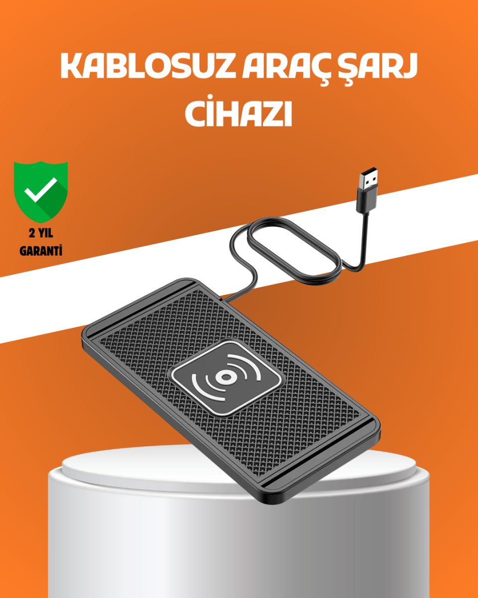 Araç İçi Kablosuz Şarj Pedi – Manyetik Güçlü Tutuş, Hızlı Şarj Özelliği Araç İçi Kablosuz Şarj Pedi – Manyetik Güçlü Tutuş, Hızlı Şarj Özelliği
