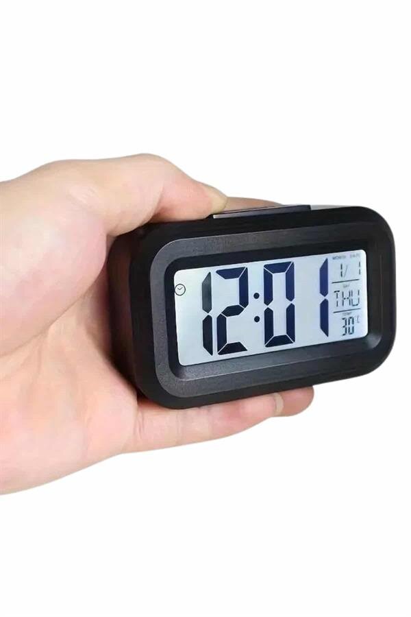 Dijital Masa Saati Termometreli Takvim Çalar Saat Led Ekran Pilli Dijital Masa Saati Termometreli Takvim Çalar Saat Led Ekran Pilli