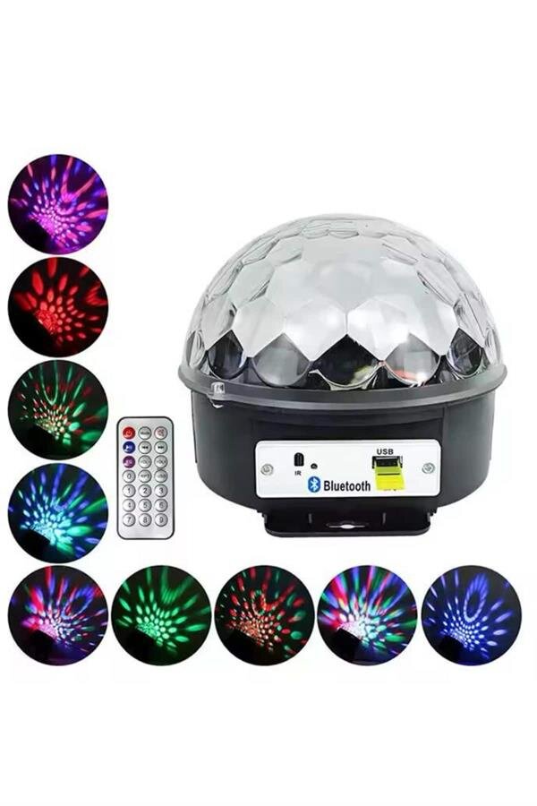 Disko Topu Renkli Işıklı Lazer Parti Bluetooth Bağlantılı Led Küre Disko Topu Renkli Işıklı Lazer Parti Bluetooth Bağlantılı Led Küre