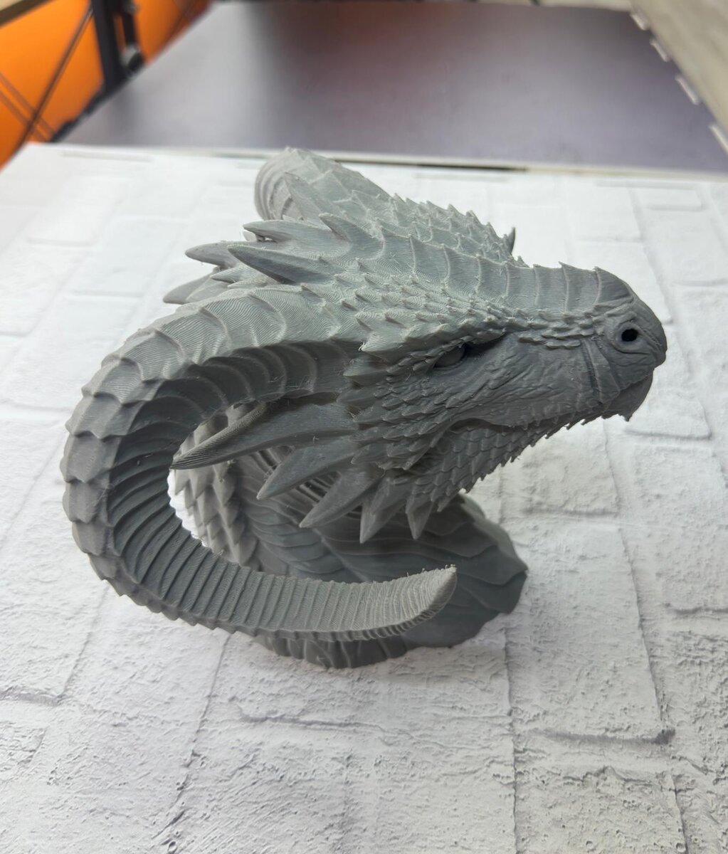 Dekoratif Ejderha Heykeli Özel Tasarım Mitolojik Figür 22x17 cm