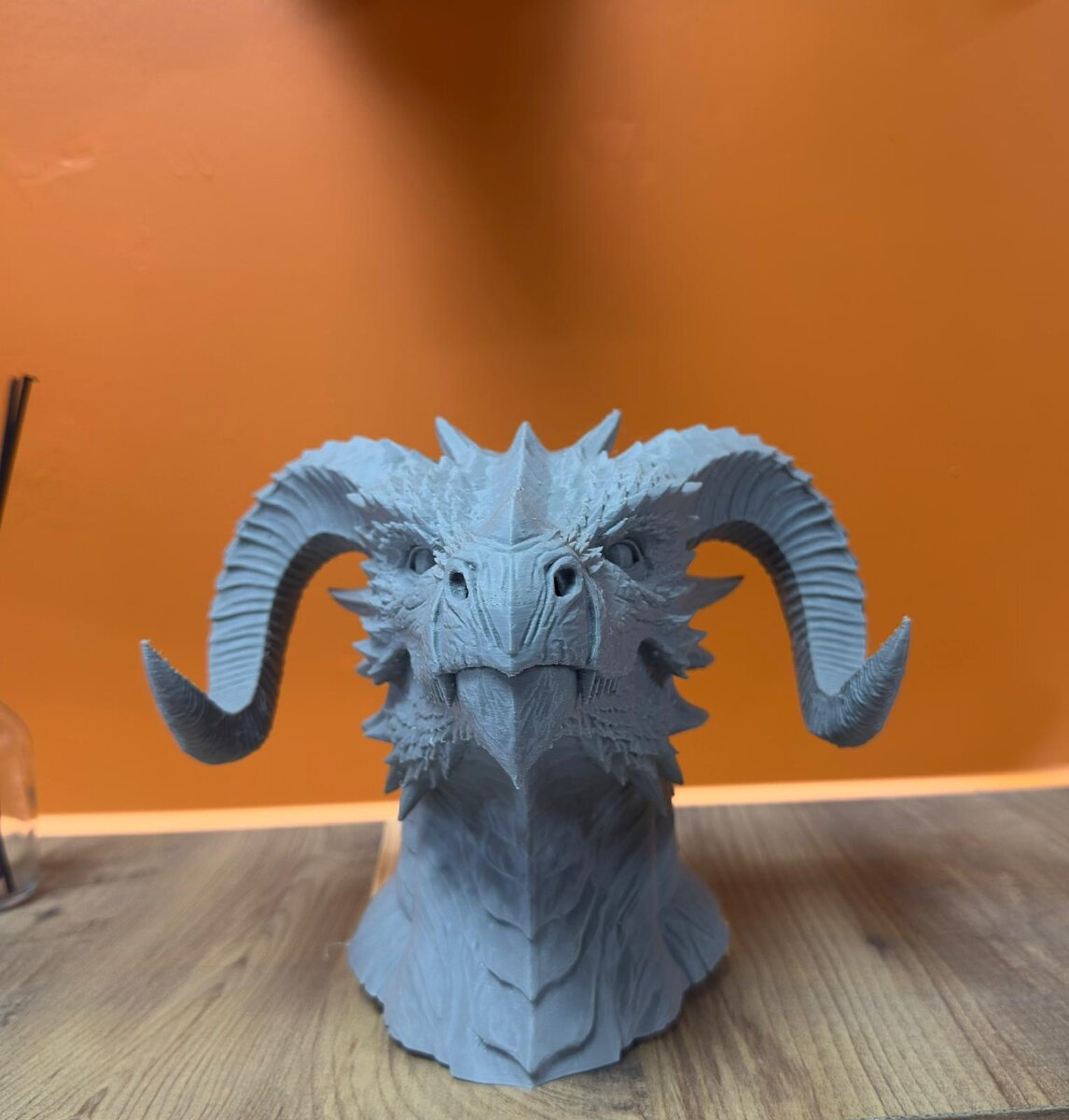 3D Ejderha Başı Heykeli Koleksiyonluk Dekoratif Figür 22x17 cm 3D Ejderha Başı Heykeli Koleksiyonluk Dekoratif Figür 22x17 cm