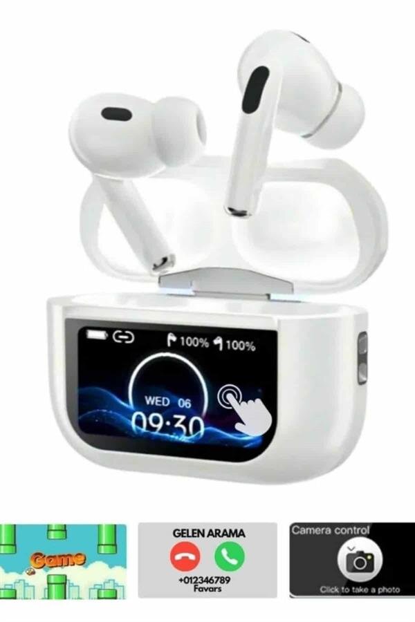 Dokunmatik Ekranlı Bluetooth Kulaklık TWS İOS Android Tüm Telefonlara Uyumlu Kulaklık Dokunmatik Ekranlı Bluetooth Kulaklık TWS İOS Android Tüm Telefonlara Uyumlu Kulaklık