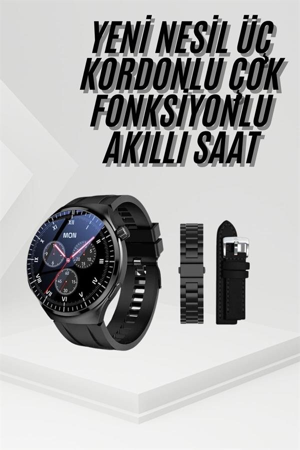 Amoled Ekran Metal Deri Silikon Kordonlu Uyku ve Sağlık Takibi Amoled Ekran Metal Deri Silikon Kordonlu Uyku ve Sağlık Takibi