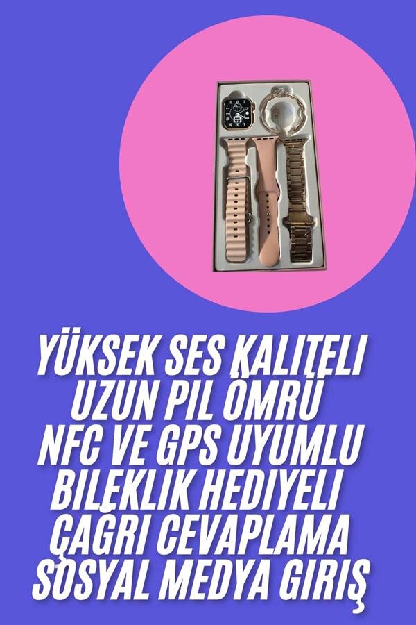 Genç Kızlara Özel Akıllı Saat 41 mm Çağrı Cevaplayabilen NFC ve GPS Uyumlu Genç Kızlara Özel Akıllı Saat 41 mm Çağrı Cevaplayabilen NFC ve GPS Uyumlu