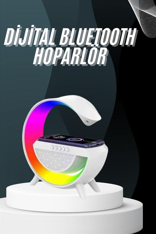 Bluetooth Hoparlör G Şekli Atmosfer Akıllı Rgb Lamba Wireless Kablosuz Şarj Bluetooth Hoparlör G Şekli Atmosfer Akıllı Rgb Lamba Wireless Kablosuz Şarj