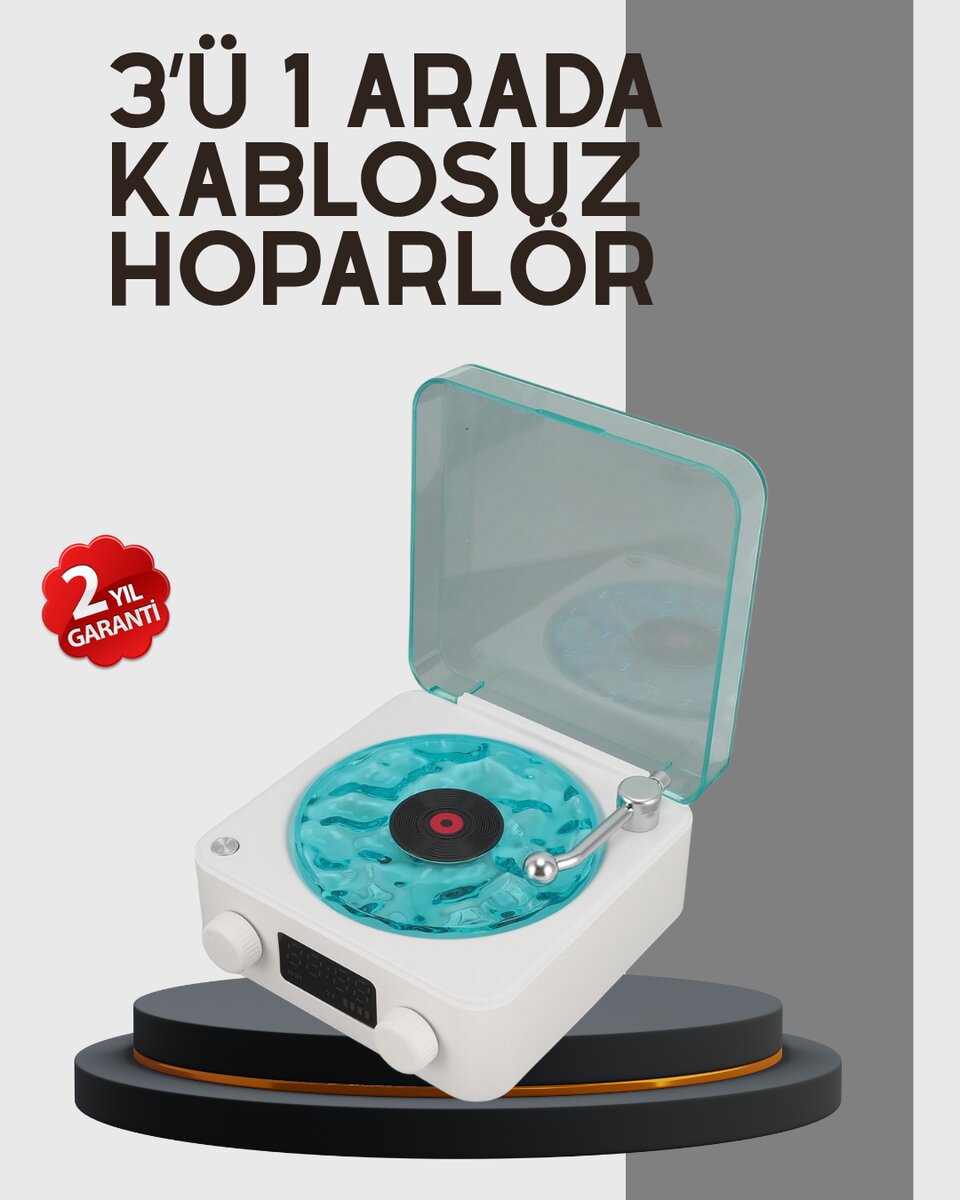 Stereo Sesli Gece Lambalı Bluetooth Hoparlör – Şık Vintage Tasarım Stereo Sesli Gece Lambalı Bluetooth Hoparlör – Şık Vintage Tasarım