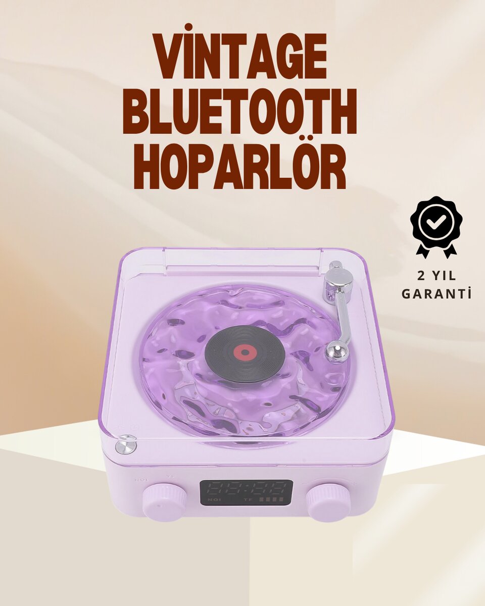 Retro Pikap Hoparlör – Şarjlı Kablosuz Projektör ve Gece Lambası Retro Pikap Hoparlör – Şarjlı Kablosuz Projektör ve Gece Lambası