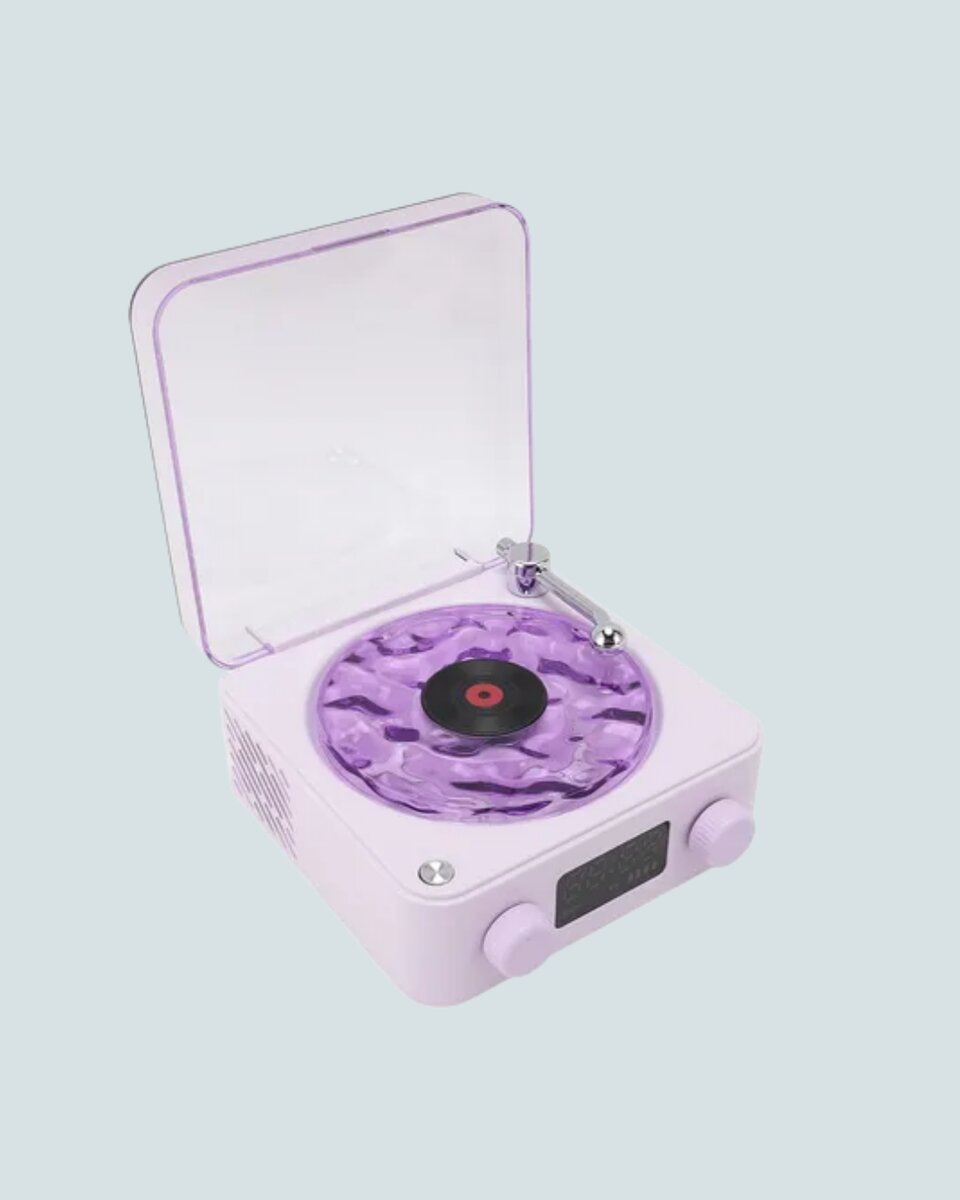 360° Sesli Kablosuz Hoparlör – Retro Tasarım ve Projektör Işığı 360° Sesli Kablosuz Hoparlör – Retro Tasarım ve Projektör Işığı