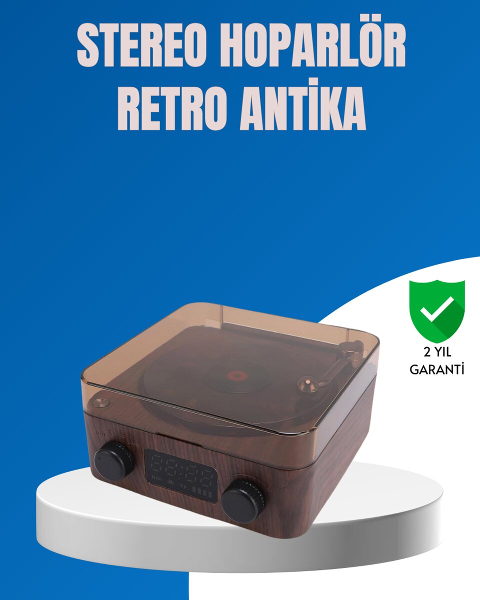Stereo Bluetooth Hoparlör – Gece Lambalı ve Saat Göstergeli Stereo Bluetooth Hoparlör – Gece Lambalı ve Saat Göstergeli