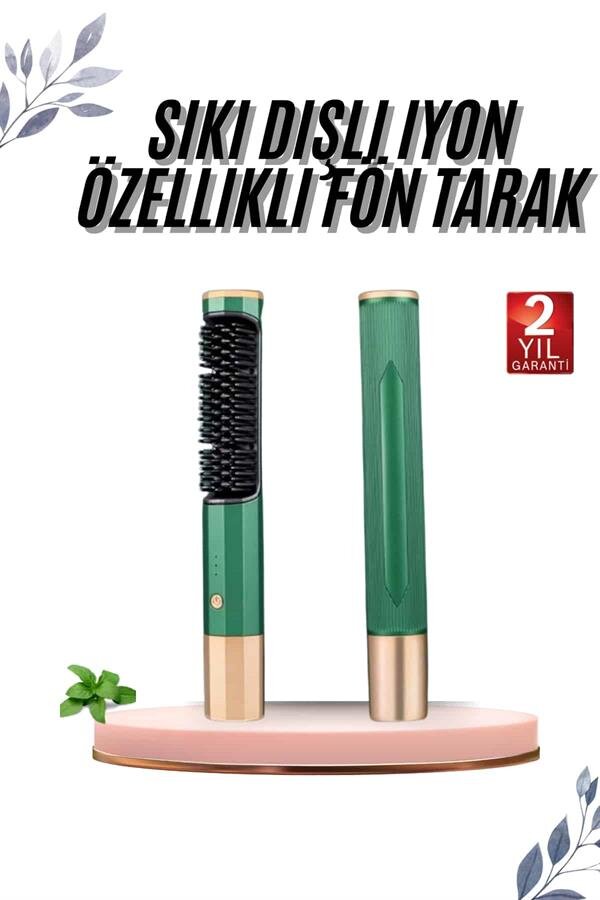 Üflemeli Saç Düzleştirici Fön Tarak Yüksek Isı Ayarlı İyon Özellikli Üflemeli Saç Düzleştirici Fön Tarak Yüksek Isı Ayarlı İyon Özellikli