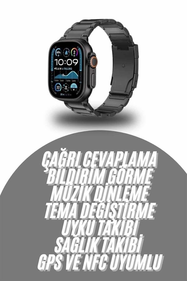 Akıllı Saat Arama Konuşma GPS ve NFC Özelliği 3 Kordonlu Amoled Ekran Akıllı Saat Arama Konuşma GPS ve NFC Özelliği 3 Kordonlu Amoled Ekran