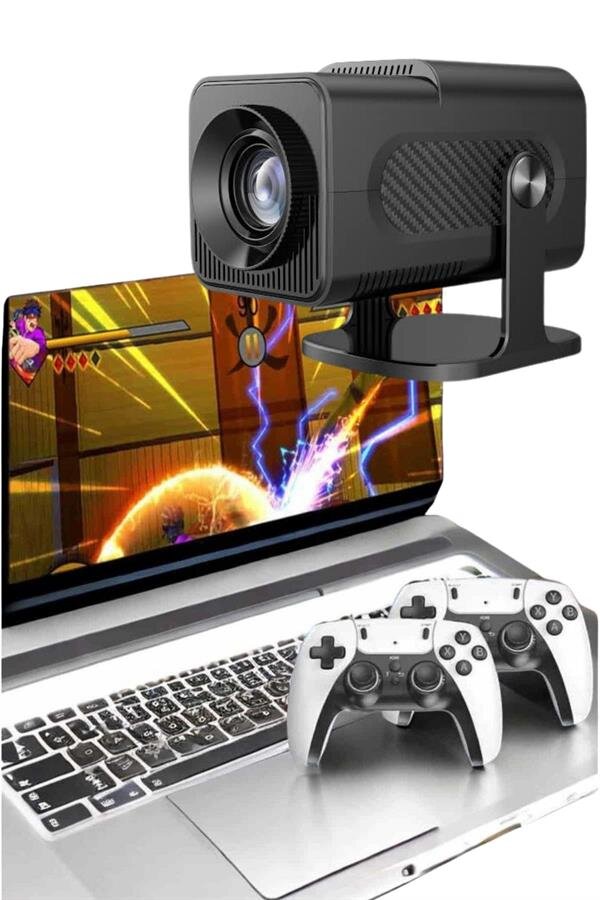 Çift Kollu Game Box Projeksiyon Cihazı Kumandalı Android Tv Dahili Hoparlör Çift Kollu Game Box Projeksiyon Cihazı Kumandalı Android Tv Dahili Hoparlör