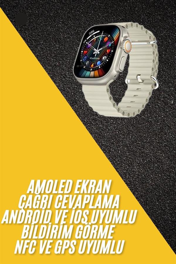 Akıllı Saat Kol Saati Android ve İOS Uyumlu Nabız Ölçer Sesli Asistan Akıllı Saat Kol Saati Android ve İOS Uyumlu Nabız Ölçer Sesli Asistan
