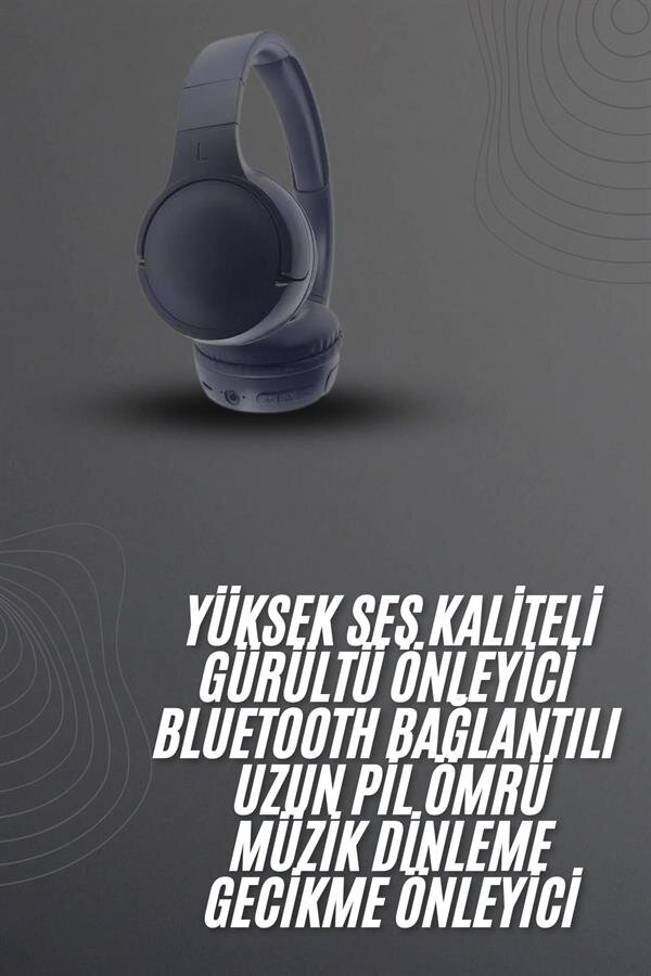 Kablosuz Bluetooth Kulaklık Kulak Üstü Ayarlanabilir Uzun Ömürlü Kablosuz Bluetooth Kulaklık Kulak Üstü Ayarlanabilir Uzun Ömürlü