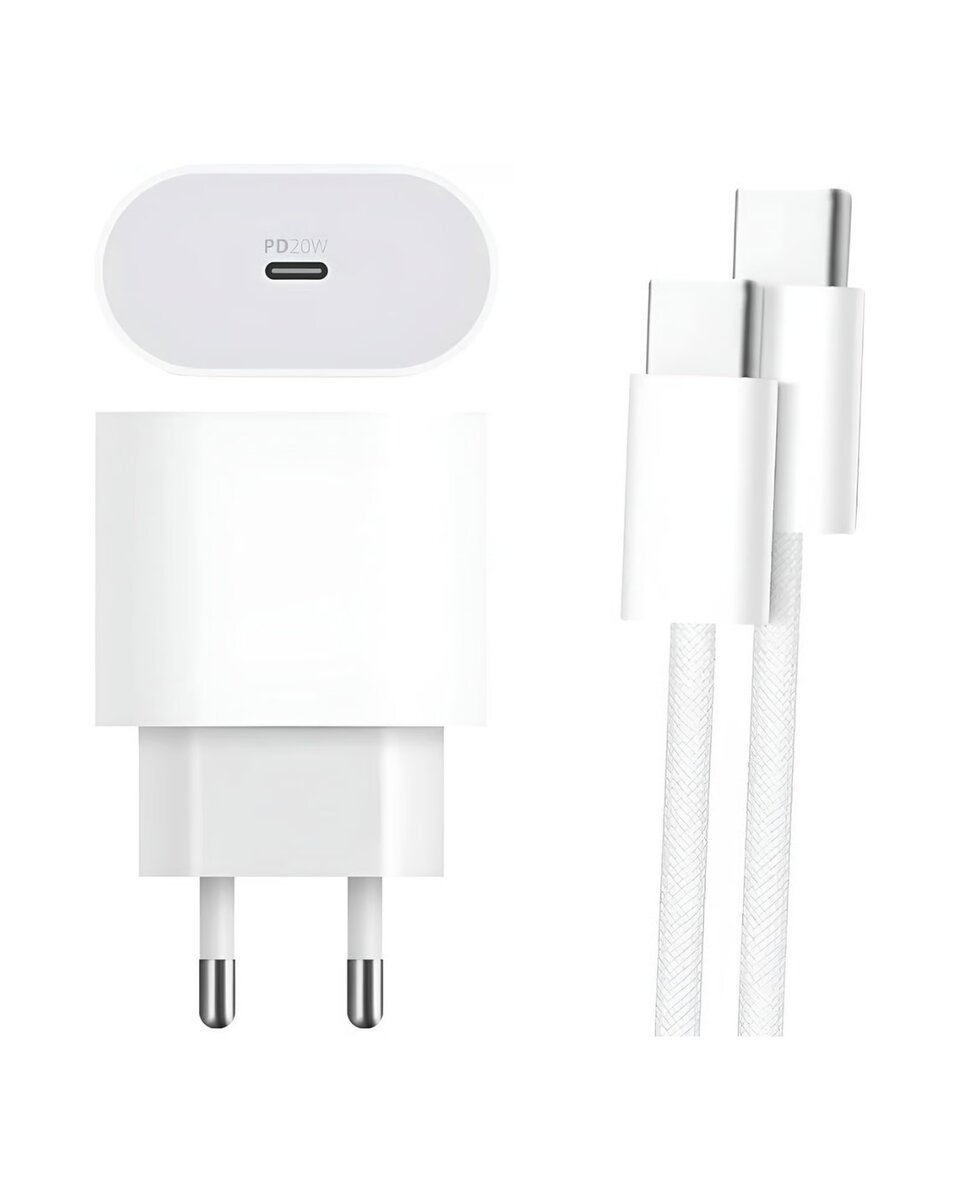 Type-C to C Kablolu 35W Hızlı Şarj Başlığı Set