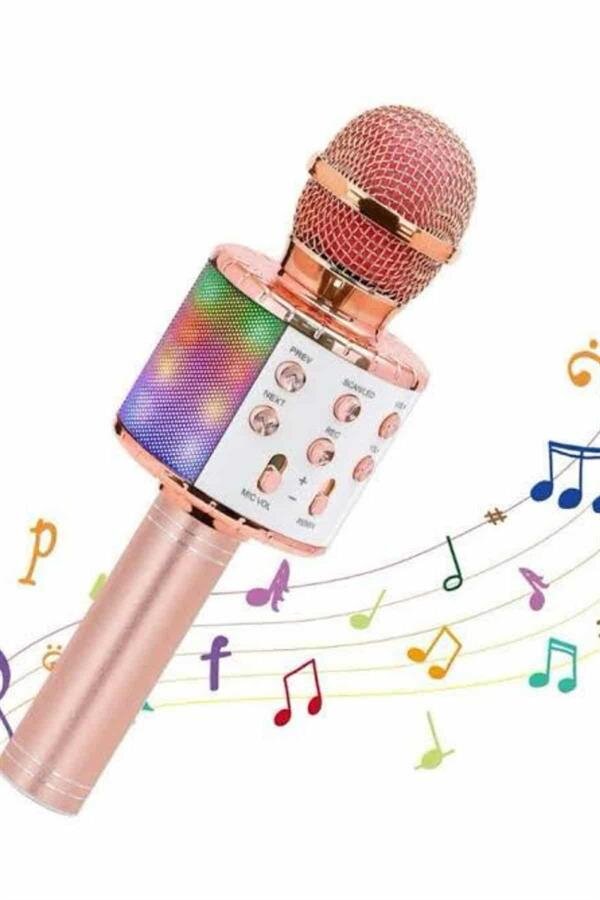 Karaoke Mikrofon Bluetooth Bağlantılı Aux Girişli Uzun Pil Ömrü Yüksek Ses Kaliteli Karaoke Mikrofon Bluetooth Bağlantılı Aux Girişli Uzun Pil Ömrü Yüksek Ses Kaliteli