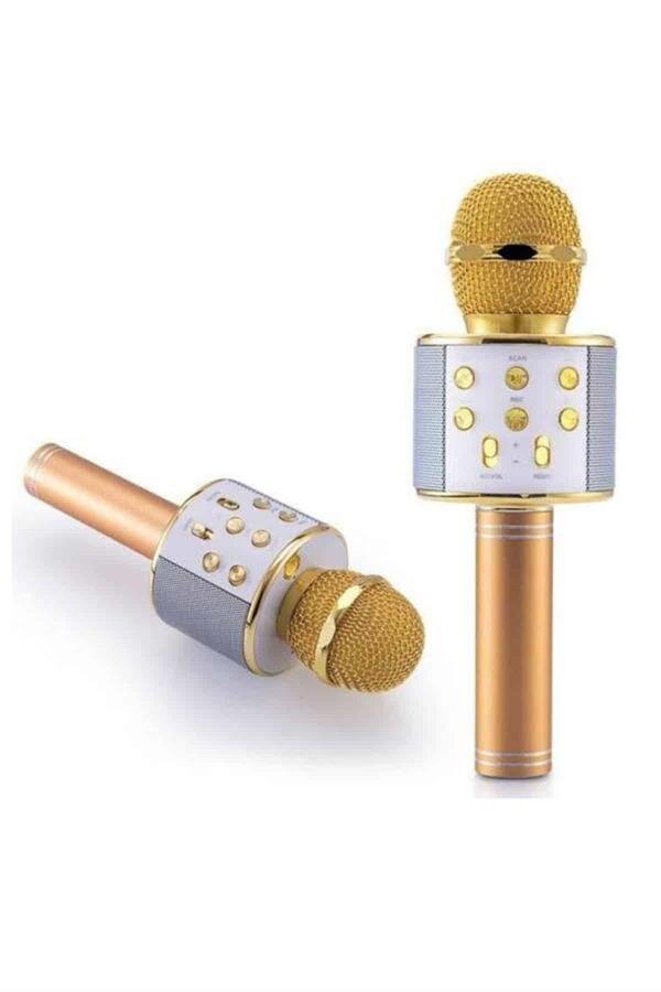 Karaoke Mikrofon Dahili Hoparlörlü Sd-usb-aux Girişli Bluetooth Hoparlör Karaoke Mikrofon Dahili Hoparlörlü Sd-usb-aux Girişli Bluetooth Hoparlör