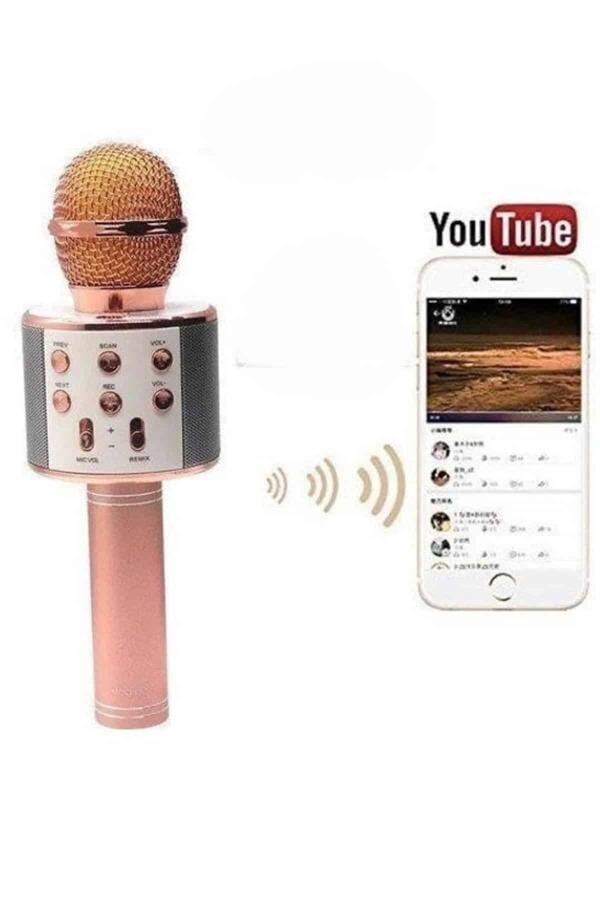 Bluetooth Hoparlör USB AUX SD Kart Kaoroke Mikrofon Uzun Pil Ömrü Bluetooth Hoparlör USB AUX SD Kart Kaoroke Mikrofon Uzun Pil Ömrü