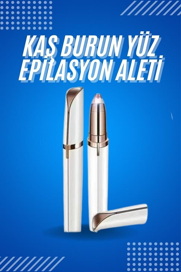 Tüy Kıl Alma Kaş Bıyık Unisex Yüz Bakım Epilasyon Aleti Pilli