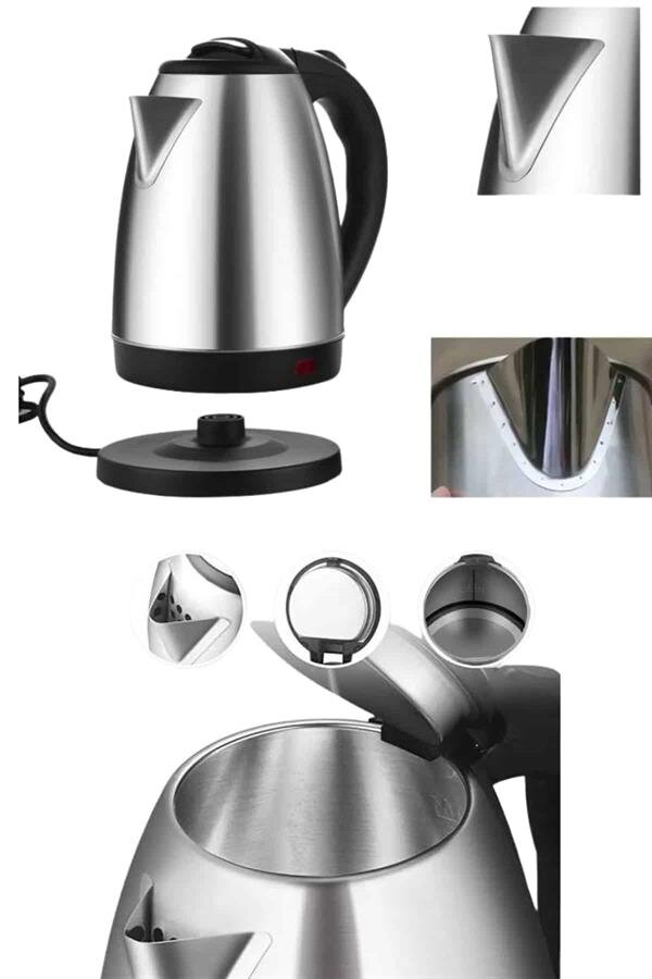 Kettle C F Tipi 220-240V Paslanmaz Çelik Elektrik Kablolu Otomatik Kapanma Kettle C F Tipi 220-240V Paslanmaz Çelik Elektrik Kablolu Otomatik Kapanma
