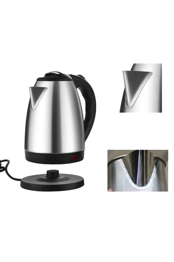 Su Isıtıcı 220 - 240 V Paslanmaz Çelik Kettle Uzun Ömürlü 2000 Watt Su Isıtıcı 220 - 240 V Paslanmaz Çelik Kettle Uzun Ömürlü 2000 Watt