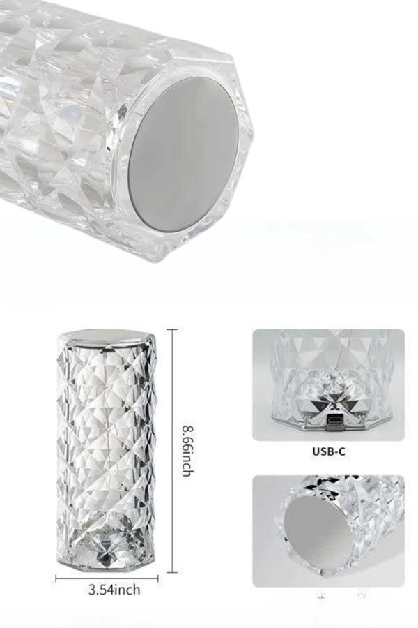 Yeni Nesil Modern Kristal Masa ve Gece Lambası Dokunmatik Renk Değiştirebilen Yeni Nesil Modern Kristal Masa ve Gece Lambası Dokunmatik Renk Değiştirebilen