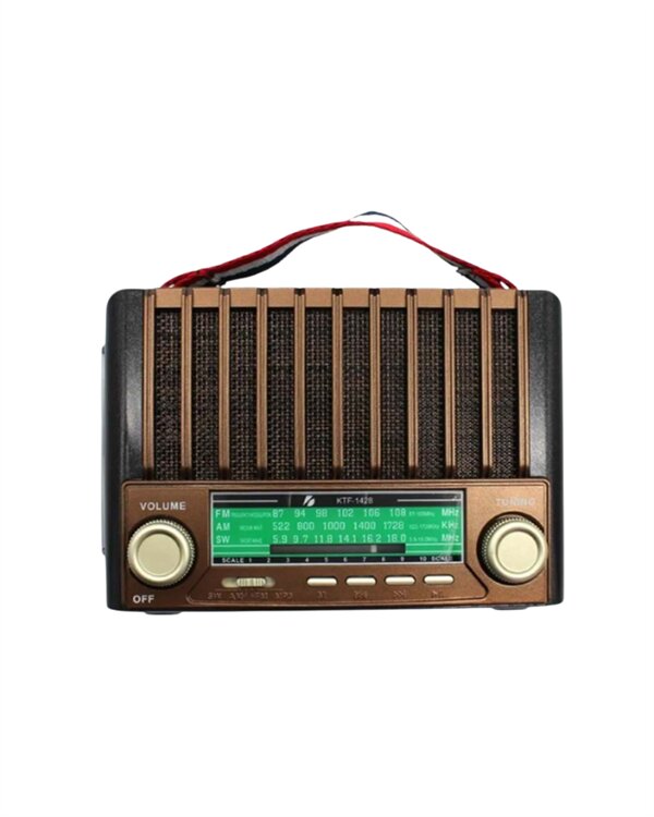 KTF-1428 Solar Enerjiyle Şarj Olabilen Bluetooth Nostalji Hoparlör – Taşınabilir, Güçlü Ses, MP3 Okuyucu KTF-1428 Solar Enerjiyle Şarj Olabilen Bluetooth Nostalji Hoparlör – Taşınabilir, Güçlü Ses, MP3 Okuyucu
