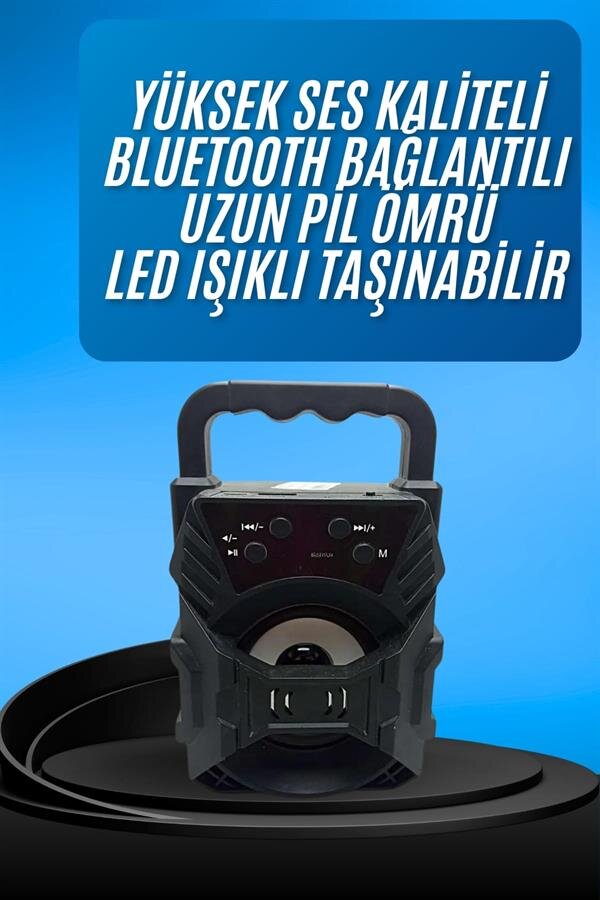Işıklı Bluetooth Hoparlör Ses Bombası Taşınabilir Yüksek Ses Kaliteli Radyo Özelliği Işıklı Bluetooth Hoparlör Ses Bombası Taşınabilir Yüksek Ses Kaliteli Radyo Özelliği