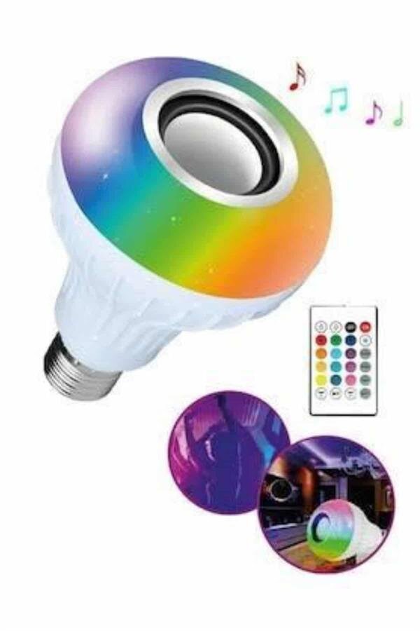 Bluetooth Hoparlör Akıllı Rgb Led Işık Renk Değiştirme Ses Bombası Ampül Görünümlü Bluetooth Hoparlör Akıllı Rgb Led Işık Renk Değiştirme Ses Bombası Ampül Görünümlü