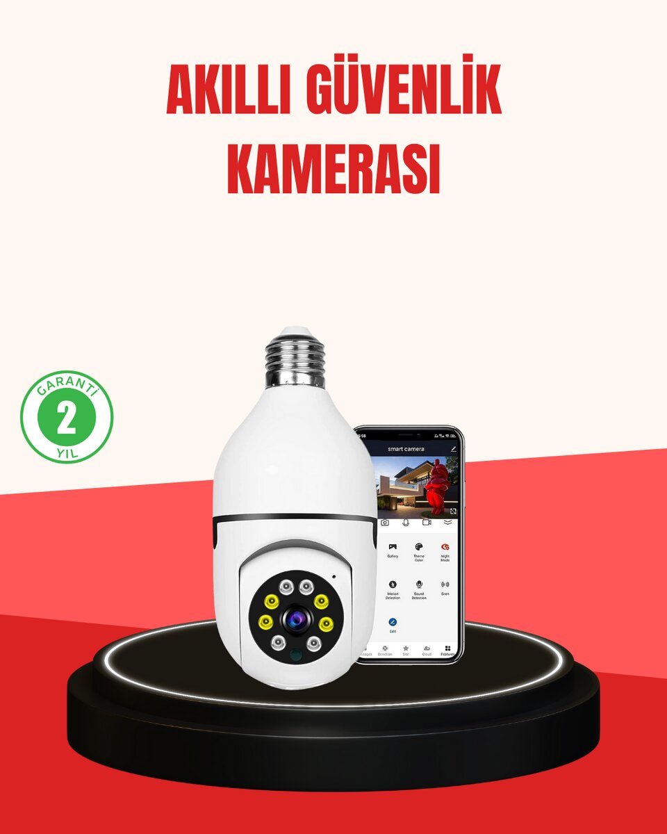 Hareket Algılamalı Kablosuz Akıllı Ev Güvenlik Kamerası Hareket Algılamalı Kablosuz Akıllı Ev Güvenlik Kamerası