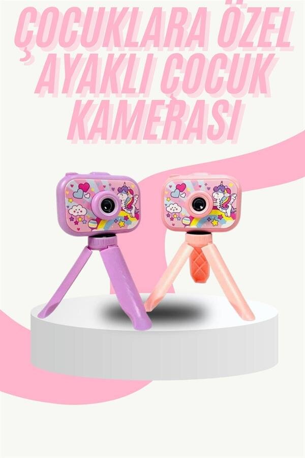 Çocuk Için Eğitici Video Kamera Ayaklı Mini Fotoğraf Makinesi Çocuk Için Eğitici Video Kamera Ayaklı Mini Fotoğraf Makinesi