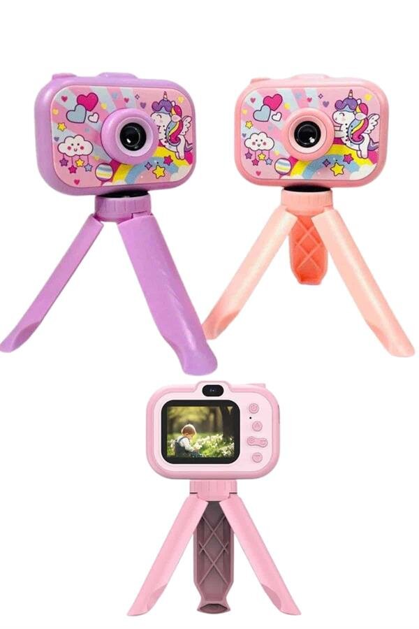 Çocuklara Özel Ayaklı Mini Fotoğraf Makinesi Dijital LCD Ekran Çocuklara Özel Ayaklı Mini Fotoğraf Makinesi Dijital LCD Ekran