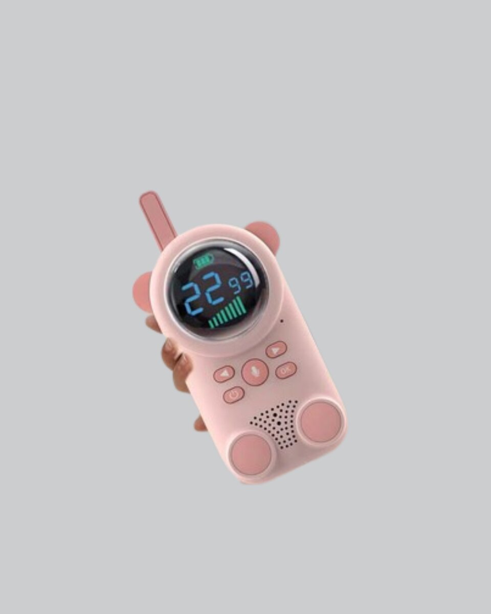 LCD Ekranlı Bebek Telsizi – İki Yönlü Ses, Uzun Menzil, Çocuk Dostu Tasarım LCD Ekranlı Bebek Telsizi – İki Yönlü Ses, Uzun Menzil, Çocuk Dostu Tasarım