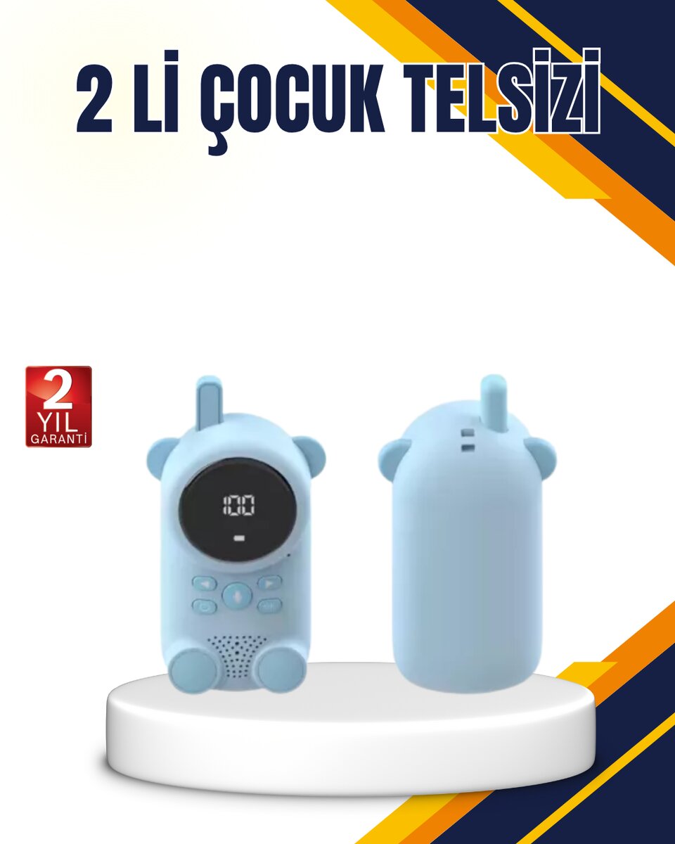 Çocuk ve Bebek Telsizi – 22 Kanal, VOX Modu, USB Şarjlı, Renkli Ekran Çocuk ve Bebek Telsizi – 22 Kanal, VOX Modu, USB Şarjlı, Renkli Ekran