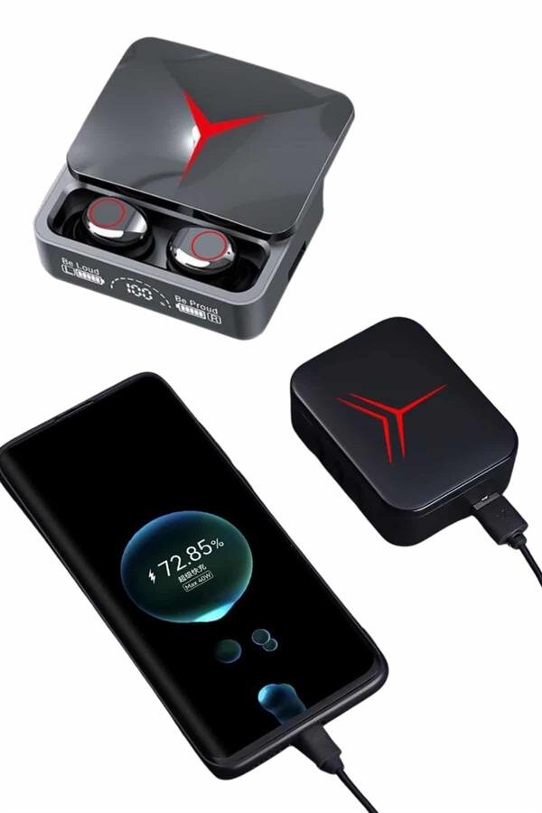 Kablosuz Bluetooth Kulaklık Powerbank Özellikli Göstergeli Hd Mikrofon Kablosuz Bluetooth Kulaklık Powerbank Özellikli Göstergeli Hd Mikrofon