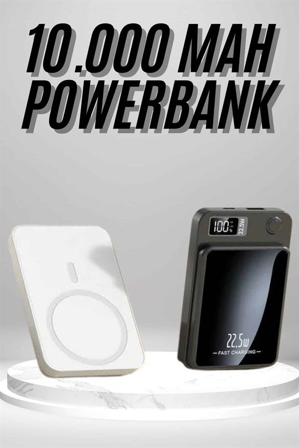 Magsafe Hızlı Şarj 10.000 Mah Wireless Şarj Powerbank Android ve İOS Uyumlu Magsafe Hızlı Şarj 10.000 Mah Wireless Şarj Powerbank Android ve İOS Uyumlu