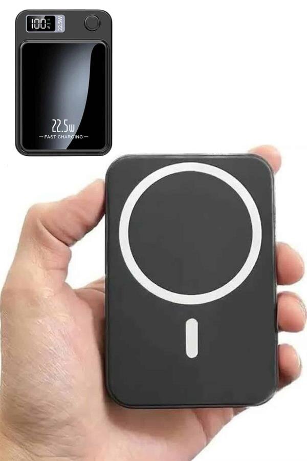 Magsafe Hızlı Şarj 10.000 Mah Wireless Şarj Powerbank Android ve İOS Uyumlu Magsafe Hızlı Şarj 10.000 Mah Wireless Şarj Powerbank Android ve İOS Uyumlu
