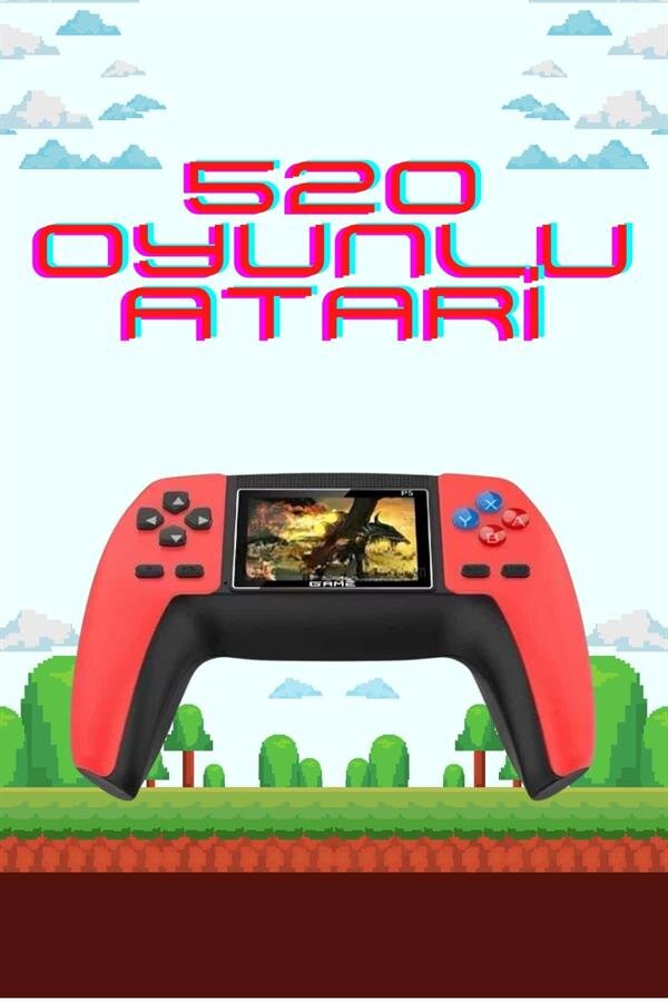 520 Retro Oyunlu El Konsolu Atari Oyun Konsolu Taşınabilir 520 Retro Oyunlu El Konsolu Atari Oyun Konsolu Taşınabilir