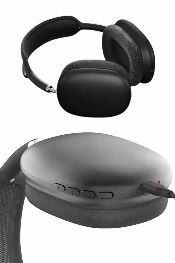 Kulak Üstü Kablosuz Bluetooth Kulaklık Yumuşak Süngerli SD Kart Girişli Kulak Üstü Kablosuz Bluetooth Kulaklık Yumuşak Süngerli SD Kart Girişli