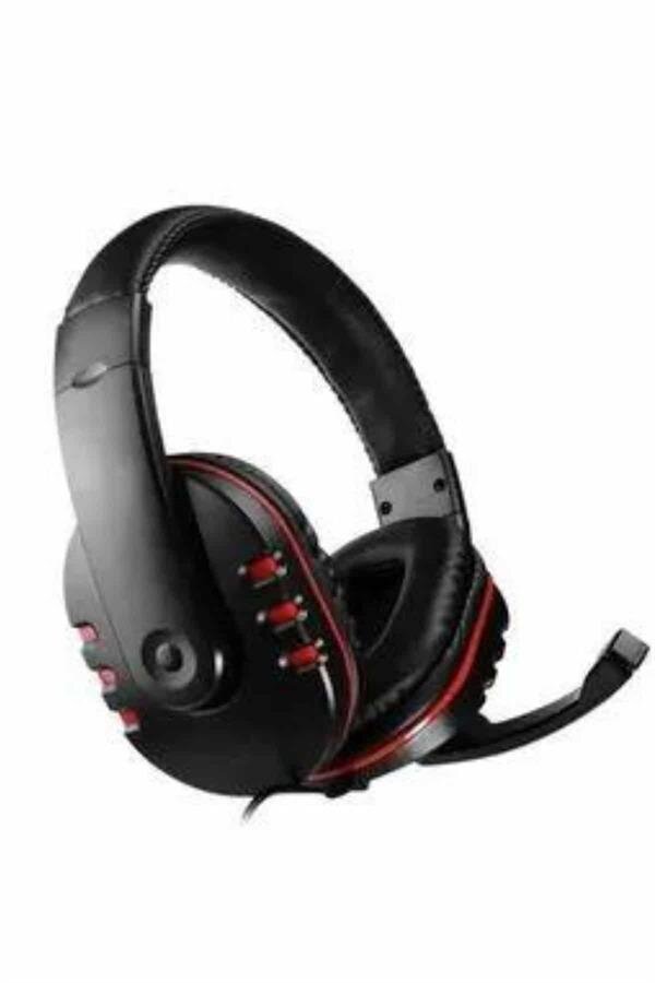 Oyuncu Kulaklığı Kulak Üstü Kablolu Stereo Mikrofonlu Yumuşak Kulak Yastığı Oyuncu Kulaklığı Kulak Üstü Kablolu Stereo Mikrofonlu Yumuşak Kulak Yastığı