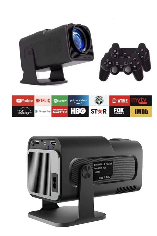 Çift Kollu Projeksiyon Taşınabilir Game Projektör Full Hd 1080P 4k Projeksiyon Gamepad Çift Kollu Projeksiyon Taşınabilir Game Projektör Full Hd 1080P 4k Projeksiyon Gamepad