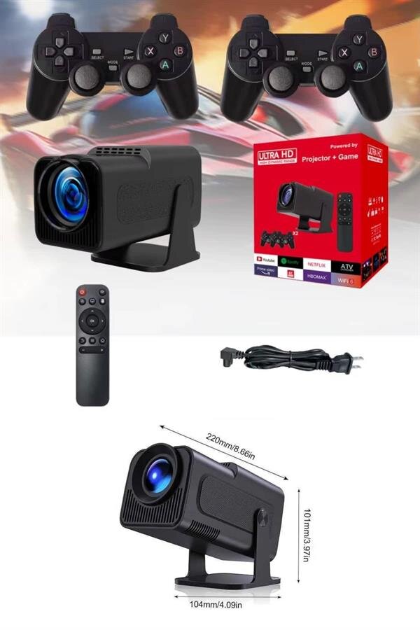 Projektör Siyah Android Taşınabilir Sinema Projeksiyon Wifi Destekli En Güncel Sürüm Akıllı Projektör Siyah Android Taşınabilir Sinema Projeksiyon Wifi Destekli En Güncel Sürüm Akıllı